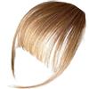 Generico Clip per frangia di capelli veri, clip per frangia da donna - Parrucca per capelli umani da donna con frangia clip | Fotografia per incontri Copre capelli diradati Posticci giornalieri per sorelle, fi