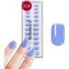 DOONAILS® Press On Nails Paradise, 30 unghie finte in gel morbido, 15 misure 7 - 14 mm, 16 mm di lunghezza