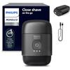 Norelco Philips Norelco Shaver serie 500 Series - Sistema compatto di sollevamento e taglio, lame SteelPrecision, testine galleggianti 3D, rasatura bagnata e asciutta, custodia da viaggio, blocco da viaggio