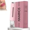 HAMINOS Derma roller 0,25 mm 2.0 con Serbatoio per Labbra, Pelle, Capelli, Rughe, Smagliature, Iperpigmentazione APPLICAZIONE DEL SIERO ISTANTANEO, 105 aghi in titanio