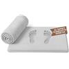 SoNiT home decor Set 2 Tappeti Scendiletto Grigio 50x80 cm, Morbido per Camera da Letto e Salotto, Antiscivolo Assorbente per Interni, Tappeto Moderno e Lavabile per Uso Quotidiano