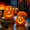 YeahBoom Lanterna di Halloween, 2 pezzi, lanterna a zucca decorativa per Halloween | Lanterna portatile a zucca, lanterna a forma di zucca, decorazione da appendere per interni ed esterni