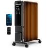 Pro Breeze Radiatore a olio 2500W e WIFI- Riscaldatore elettrico portatile - Schermo digitale e a sfioramento, modalità Eco, 3 impostazioni