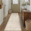 PureCozy Passatoia da Corridoio Beige 60x240cm, Lavabile, Antiscivolo, a Pelo Corto, Morbido, Vintage per Cucina, Corridoio, Soggiorno, Camera da Letto, davanti Al Letto