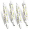 LedWekei Set 4 lampadine LED R7S 118mm 15W 80 chip 2835SMD, equivalenti a alogena 150W, doppio attacco, per lungo raggio e paesaggistica, bianco freddo 6500K