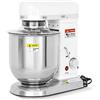 Ristoattrezzature Planetaria Impastatrice Professionale Monofase - Capacità 10 lt (Farina 1 kg, Impasto 3 kg) - Giri Motore 0-302 Rpm, Potenza 0.5 kW