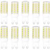 Jiotouhu Lampadina LED G9, bianco freddo, 5 W, 500 lm, 6000 K, ricambio per lampadina alogena da 50 W, lampadine LED G9, non dimmerabili, senza sfarfallio, angolo di diffusione di 360°, AC 220-240 V