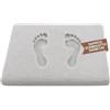 SoNiT home decor SONIT - Tappeto Scendiletto Grigio 50x80 cm, Morbido per Camera da Letto e Salotto, Antiscivolo Assorbente per Interni, Tappeto Moderno e Lavabile per Uso Quotidiano