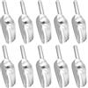 CHUIFAI 10 Paletta Ghiaccio, Paletta per Ghiaccio in acciaio inox multiuso, per alimenti feste da bar in cucina, per farina, cereali, noci, chicchi di caffè, 19 cm