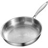 Generico Padella in Titanio Puro con Coperchio, Padella Titanio Martellato Antiaderente, Pentole Outdoor Puro Induzione, Riscaldamento Uniforme per Ogni Cucina