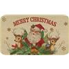 comfoyar Zerbino Natalizio Ingresso, Zerbino Babbo Natale Tappeto Antiscivolo, Lavabile, Assorbente, Tappeto per Casa, Giardino, Esterno-Interno 43 X 75 cm