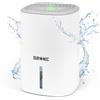 Duronic DH06 WE Deumidificatore 23W 240ml al giorno Capacità serbatoio 0.8L | Ideale per piccoli spazi Anti umidità muffa, cattivi odori e condensa Mantiene gli oggetti asciutti Bianco