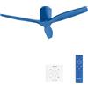CREATE / WINDCALM M/Ventilatore da soffitto blu cobalto con controller e telecomando / 40W, Ø132 cm, ABS, 6 velocità, timer, funzione estate-inverno