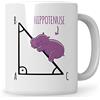 Sweetify Tazza di matematica matematica tazza di caffè Hippotenuse divertente ipotenusa geometria matematica insegnante matematica regalo camera insegnante set pitagora