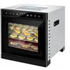 TYVANDE Essiccatore per Alimenti professionale in Acciaio Inox, 6 Vassoi in Acciaio Inox, Grande Capacità, Display LED, Timer 24H, Temperatura Regolabile 30℃ - 90℃, per Carne, Frutta, Verdure(6 tray)