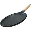 NAMAI - Testo Romagnolo 28 CM, Alluminio Pressofuso, Adatto In Lavastoviglie, Pietra, Padella Antiaderente, Manico Removibile, No Induzione, Made In Italy (28CM PIETRA)