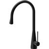 Newform - Ycon miscelatore lavello bocca tonda girevole [nero opaco] - 64200.01.093