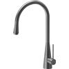 Newform - Ycon miscelatore lavello con bocca girevole e doccia estraibile [PVD brushed gun metal] - 64215.59.064