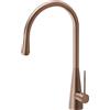 Newform - Ycon miscelatore lavello con bocca girevole e doccia estraibile [PVD brushed copper bronze] - 64215.59.067
