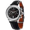 Poljot Ruslan 3133 - Cronografo da aviatore meccanico russo, orologio stopwatch Russia con quadrante nero