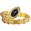 JewelryWe Orologio Elastico Serpente da Donna: Orologio Analogico con Zircone Vintage Memoriale Idee Regalo per lei