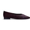 GIOSEPPO Ballerine Donna Colore Bordeaux Pelle Tipo Capelli. Punta Quadrata. Sono Dotati di Una pianta Imbottita in Pelle e Poliuretano. Suola in TPR. Tacco 1 cm.