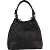 Chicca Borse Borsa a Mano da Donna con Tracolla in Vera Pelle Stampa Intrecciata Made in Italy 34x29x18 Cm