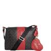 Pollini Borsa a Spalla 70°Anniversario Heritage Nero e Rosso