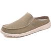 ERLINGO Mocassini da uomo in tela, comodi, senza schienale, leggeri, slip on per camminata, casual, per interni ed esterni