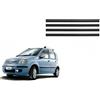 RC Kit Completo 4 Pezzi Raschiavetro Guarnizione Tenuta Sigillo Esterno Porte compatibile con Fiat Panda 2003-2011