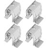 eMagTech 4 Pezzi Di Clip Di Fissaggio Per Maniglia Interna Del Tetto Dell'auto 21x18mm Compatibile Con Audi A4 B8 B9 A6 C6