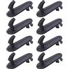 eMagTech 8 Pezzi Clip Per Tappetini Per Auto In Plastica Nera Compatibile Con Le Auto Toyota Lexus Con Sistema Di Gancio PZ410-99350-01
