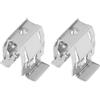 eMagTech 2 Pezzi Di Clip Di Fissaggio Per Maniglia Interna Del Tetto Dell'auto 21x18mm Compatibile Con Audi A4 B8 B9 A6 C6