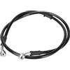 LKRXW Tubo di Olio del Freno Motocicletta 160cm Tubo Flessibile Olio Freni | Moto Idraulico Rinforzato Intrecciato Acciaio Cavo Linea Tubi Flessibili Cavi Frizione 28 Gradi Nero