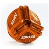 DALIDAK Adatto for ZONTES 368G 368D 368E 368M 368K 350D 350E 2023 2024 2025 Accessori di protezione for tappo di riempimento olio for motociclette(ZONTES orange)