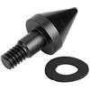 EVGATSAUTO Paraurti Posteriore Spike, Paraurti Posteriore per Auto Paraurti Rotondo Protezione Anti collisione Compatibile per Smart(Nero)