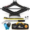 AMVIA Cric per Auto 2 T | Cric a Forbice Universale Portatile per SUV e Auto | Kit di Emergenza Universale, Chiave Inglese Inclusa, Cambio Pneumatici, Assistenza Stradale