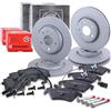 Generico ZIMMERMANN Set freni incl. dischi freno anteriori ventilati Ø 320 mm + posteriori pieni Ø 300 mm e pastiglie freno anteriori e posteriori Compatibile con AUDI A6 C7, A7 Sportback (4GA, 4GF)