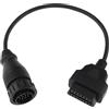 eMagTech Sostituzione Adattatore OBD2 Da 14 Pin A 16 Pin Compatibile Con Mercedes Benz Cavo Adattatore Convertitore Diagnostico OBD2 Da 14 Pin A 16 Pin Nero