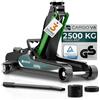CARGO VA Intelligent Vehicle Accessories CargoVA Cric idraulico 2,5T - TÜV - Corsa 85-380mm - Basso per auto ribassate - Cric a carrello incluso pad in gomma [Cartone]