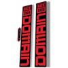 CycleShop Adesivo di ricambio per forcella compatibile con Rock Shox DOMAIN serie 2022, rosso lucido