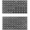 eMagTech 120 Pezzi Adesivi Piccoli Per Pannello Interruttori Etichette Per Interruttori Adesivi Per Pulsanti Multifunzione Per Auto Barche Rimorchi Compatibile Con Auxbeam BA80 GA80 BB80