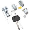 Generic Set Cilindro Serratura Porta di Accensione per LN80 LN85 LN90 LN105 LN108, D2191608 Kit Serratura a Cilindro di Accensione con 2 Chiavi, Numero OE 69005‑35130