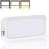 FISHOAKY Plafoniera LED 12V Camper con Interruttore, 15W 1200LM Luci Camper Interno 12 V, 198 LEDs Plafoniera Interna per Rimorchio, Auto, Barca (Luce gialla,1Pcs)
