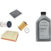 Generico Kit Tagliando Compatibile con Volkswagen Golf 7 1.6 2.0 TDI, Olio LongLife III FE 0W-30 + 4 Filtri, 2 Anni Garanzia