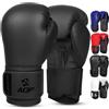 AQF Guantoni da Boxe, Guanti MMA Muay Thai Allenamento 10-16 Oz Uomo Donna | Guantini Pugilato, Pelle Rex Premium, Supporto Sicuro Polso, Guanti Sacco Pesante per Karate, Arti Marziali Kickboxing Gloves