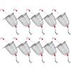 CENGPXGH 10Pcs Feeder Holder Esche Da Pesca Gabbie Cestino Alimentatore Cage Holder Lure Basket Pesca Gabbia Attrezzatura Accessorio Precisioni Saldato Pesce