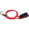 Watris Veiyi Guinzaglio per kayak, cordino con moschettone per pagaia | Accessori da 103 cm, pagaia per kayak rossa con moschettone, accessori per stand up paddle