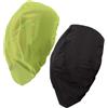 Abaodam 2 Pezzi Copri Casco da Ciclismo, Traspirante, Pieghevole Nero | Tessuto Oxford Leggero, per Ciclisti su Bici da Strada, Protezione Antipioggia e Antivento