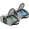 Amesor Borsa Porta Scarpe da Viaggio 2 Pezzi in Mesh Impermeabile con Manico e | Borsa Porta Sneaker Portatile da Trasloco Per Donna Uomo Bambini Casa Camera da Letto Salotto Palestra Spor